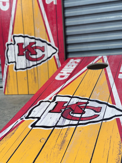 Kansas City Chiefs Direct Print Cornhole Board Set