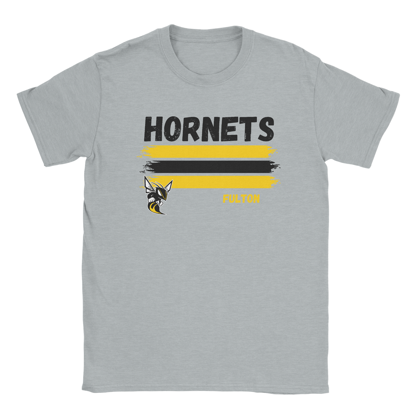 Classic Fulton Hornets T-shirt in gray