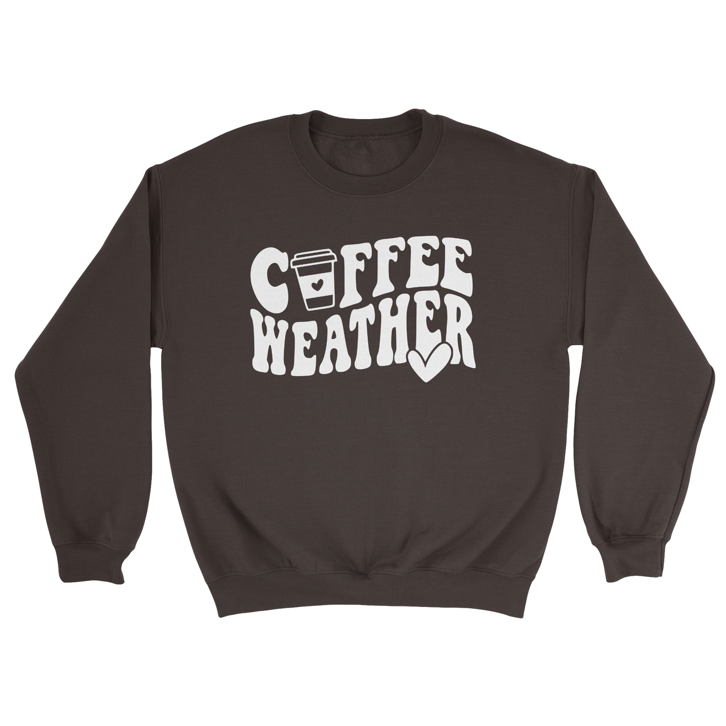 Coffee Weather Crewneck Sweatshirt in Dark Chocolate