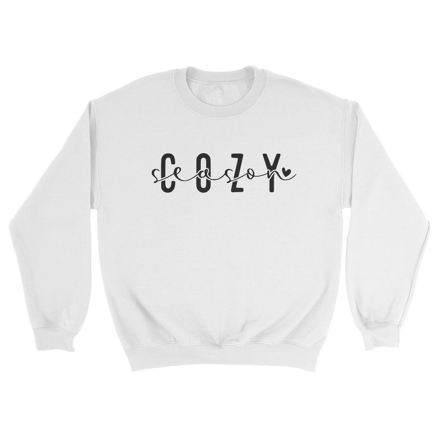 Cozy Season Crewneck Sweatshirt in White