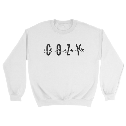 Cozy Season Crewneck Sweatshirt in White