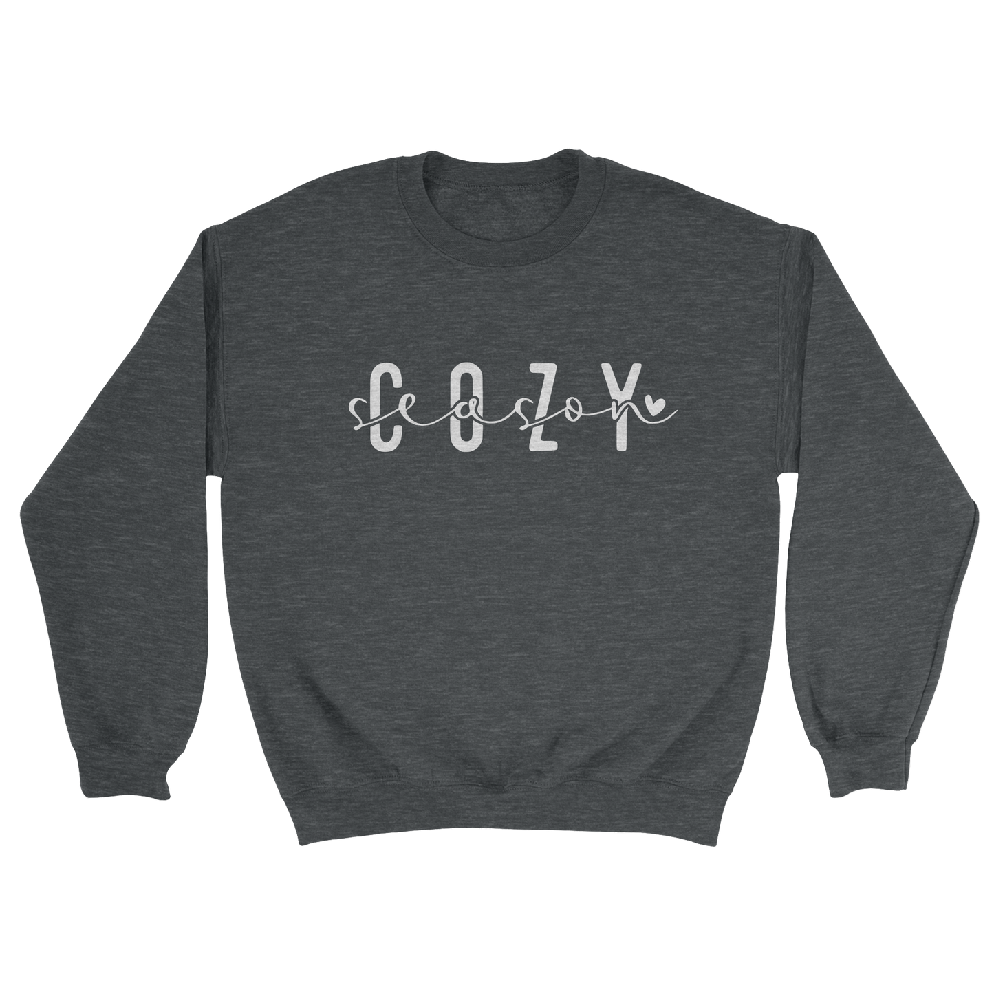 Cozy Season Crewneck Sweatshirt in Dark Heather