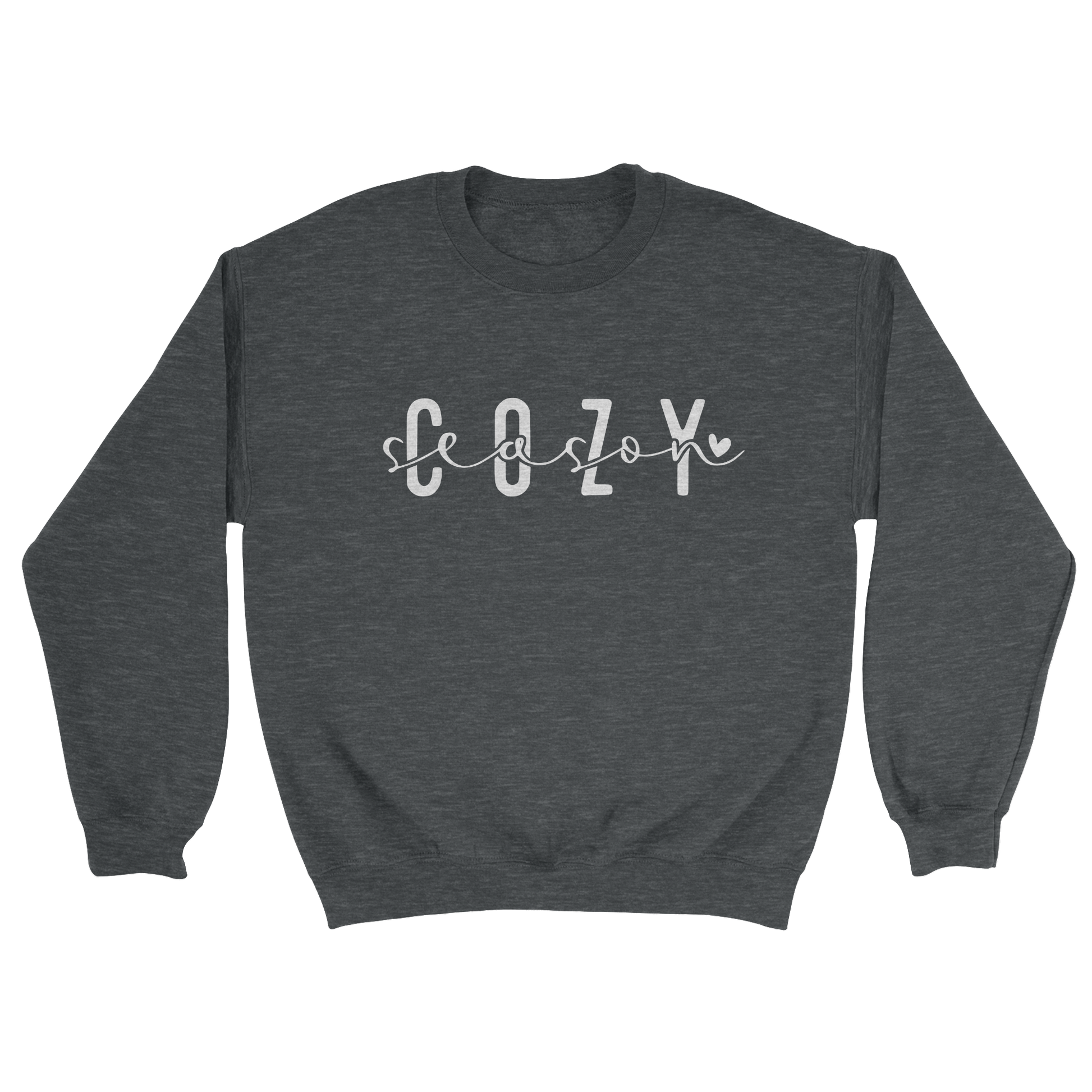 Cozy Season Crewneck Sweatshirt in Dark Heather