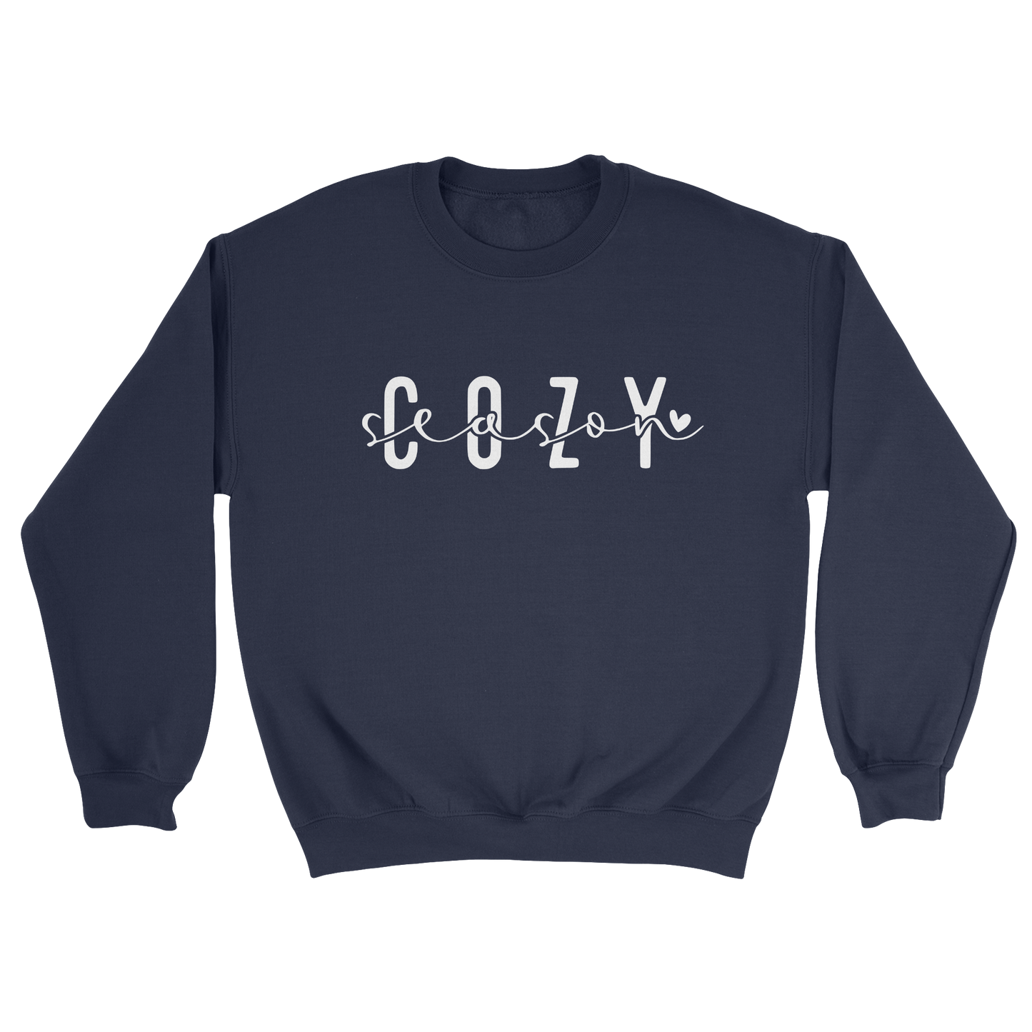 Cozy Season Crewneck Sweatshirt in Navy