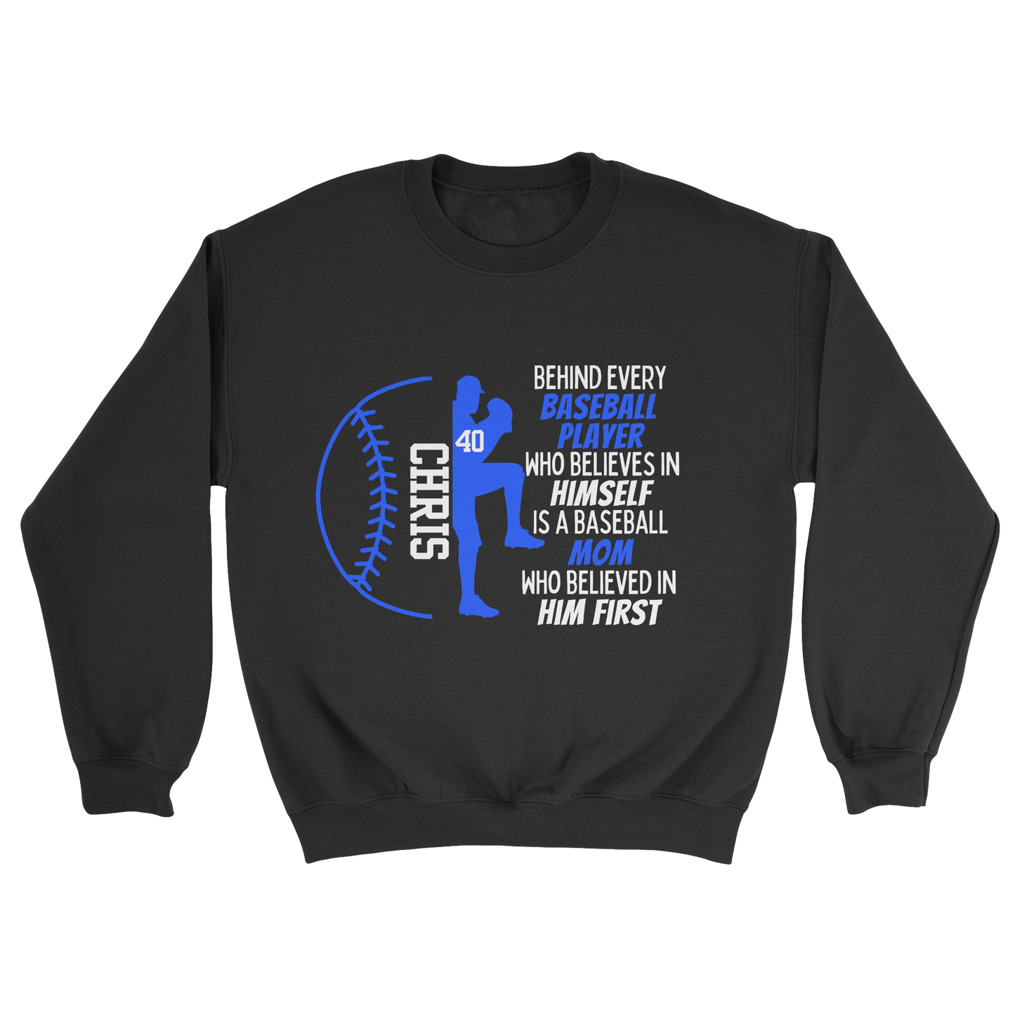 Baseball Parent Crewneck Sweatshirt