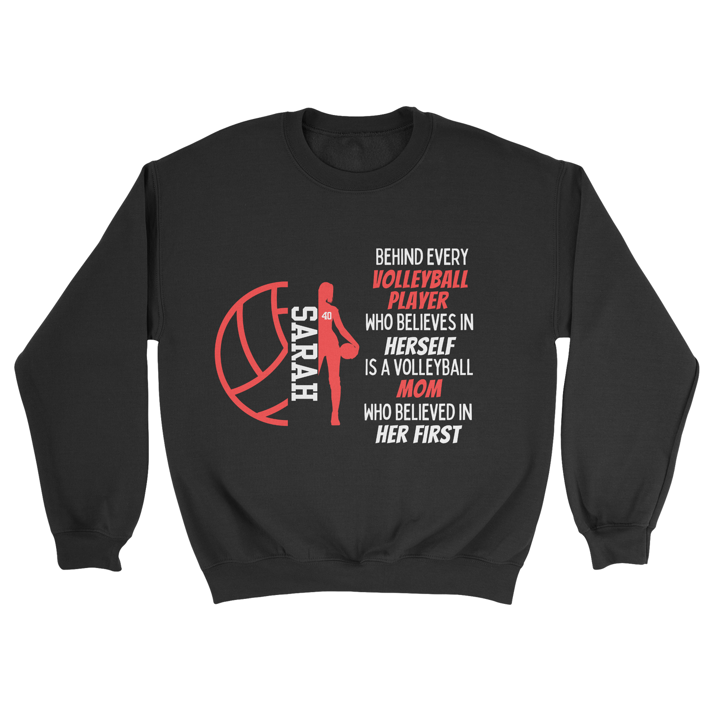 Volleyball Parent Crewneck Sweatshirt