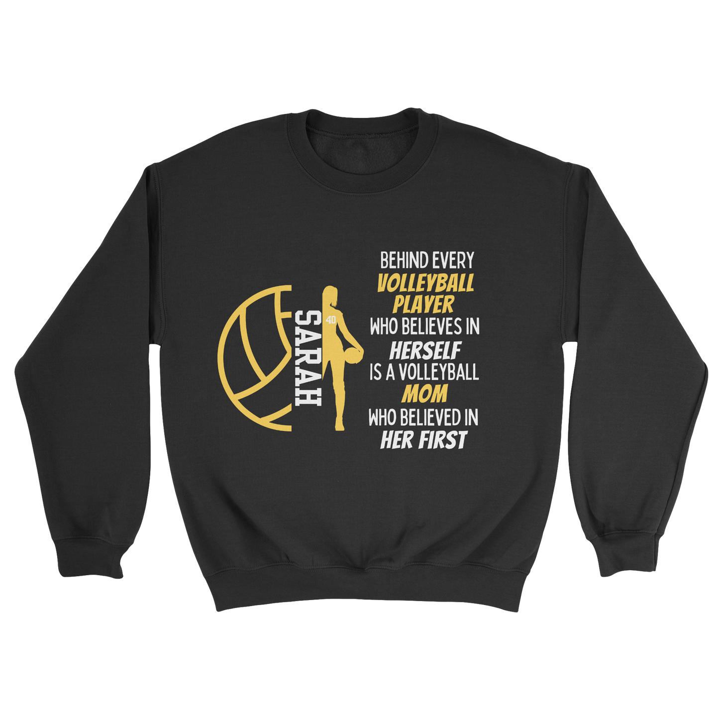 Volleyball Parent Crewneck Sweatshirt