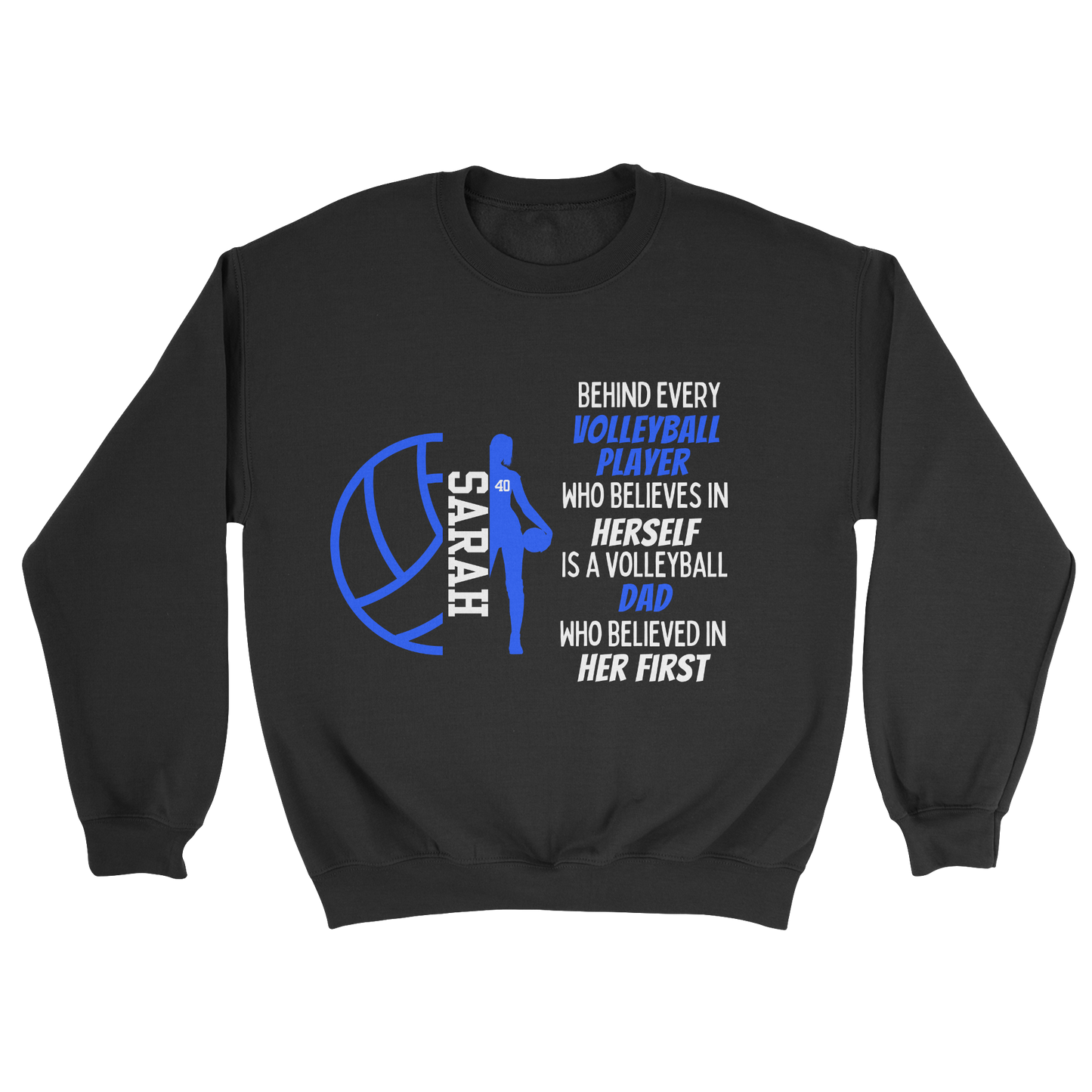 Volleyball Parent Crewneck Sweatshirt