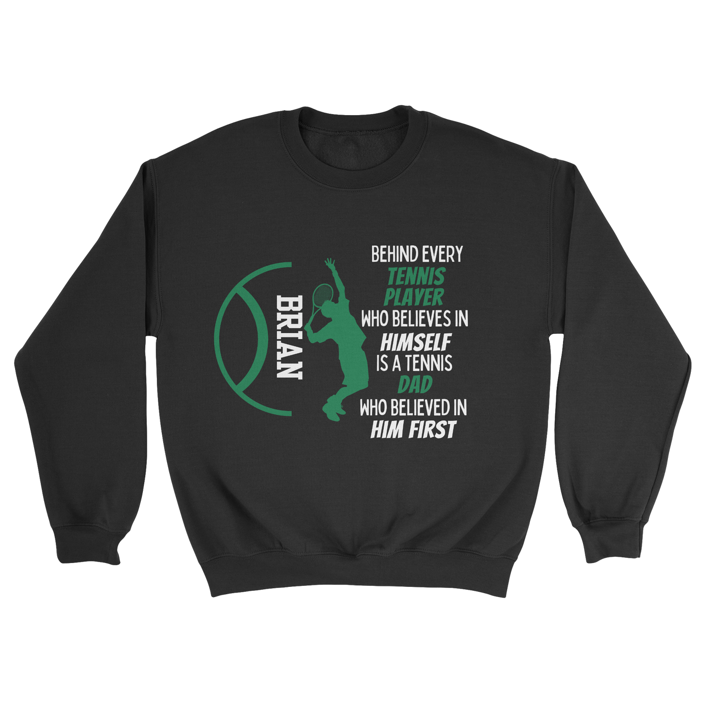 Boy Tennis Parent Crewneck Sweatshirt