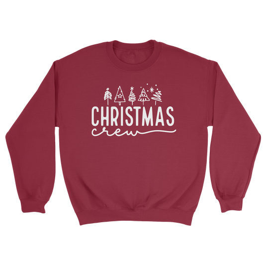 Christmas Crew Crewneck Sweatshirt in Antique Cherry Red