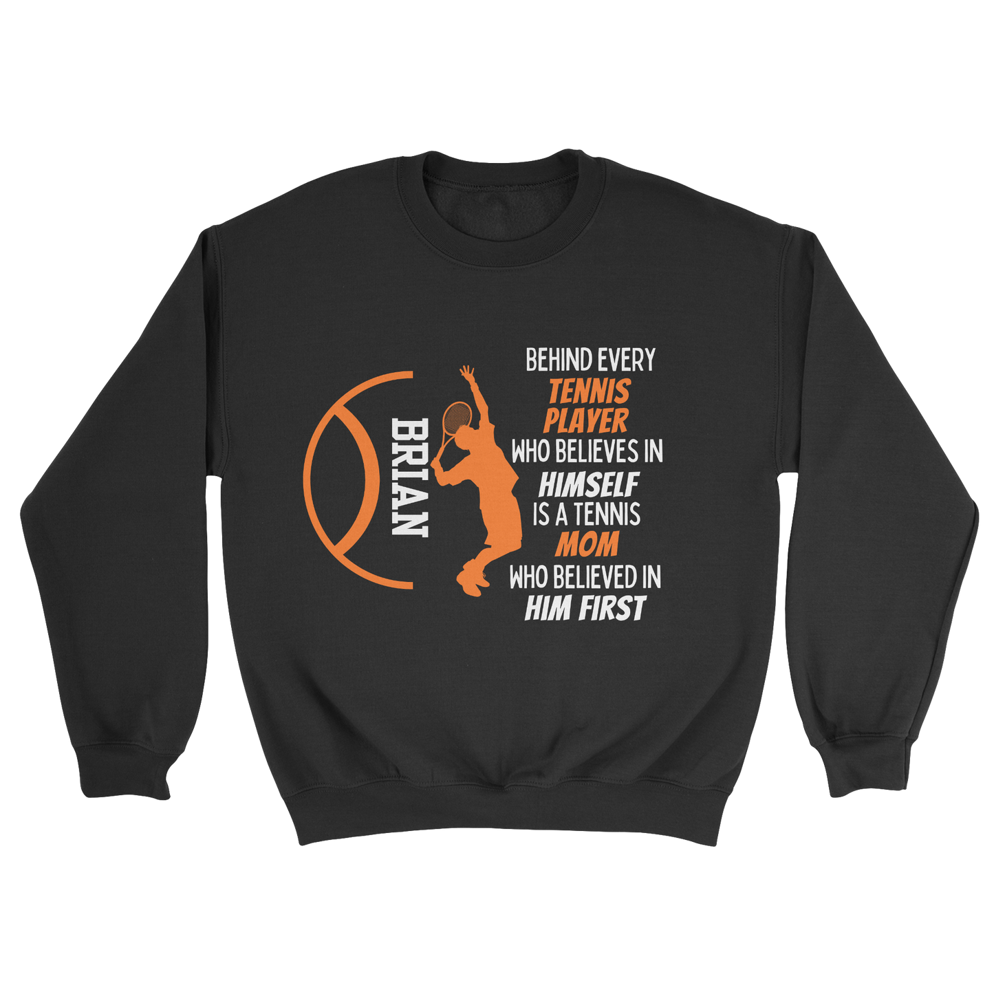 Boy Tennis Parent Crewneck Sweatshirt