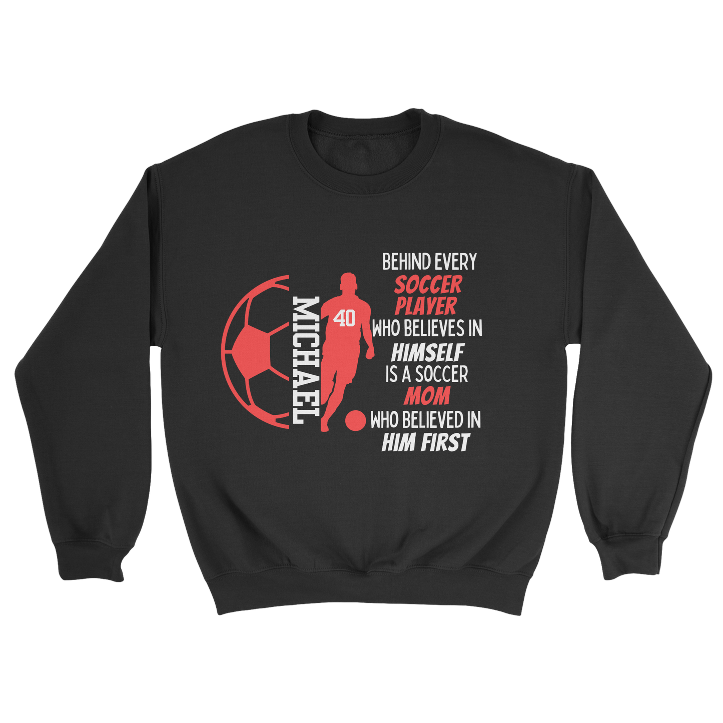 Boy Soccer Parent Crewneck Sweatshirt