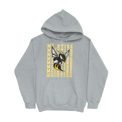 Repeating McIntire Hooded Sweatshirt in gray 