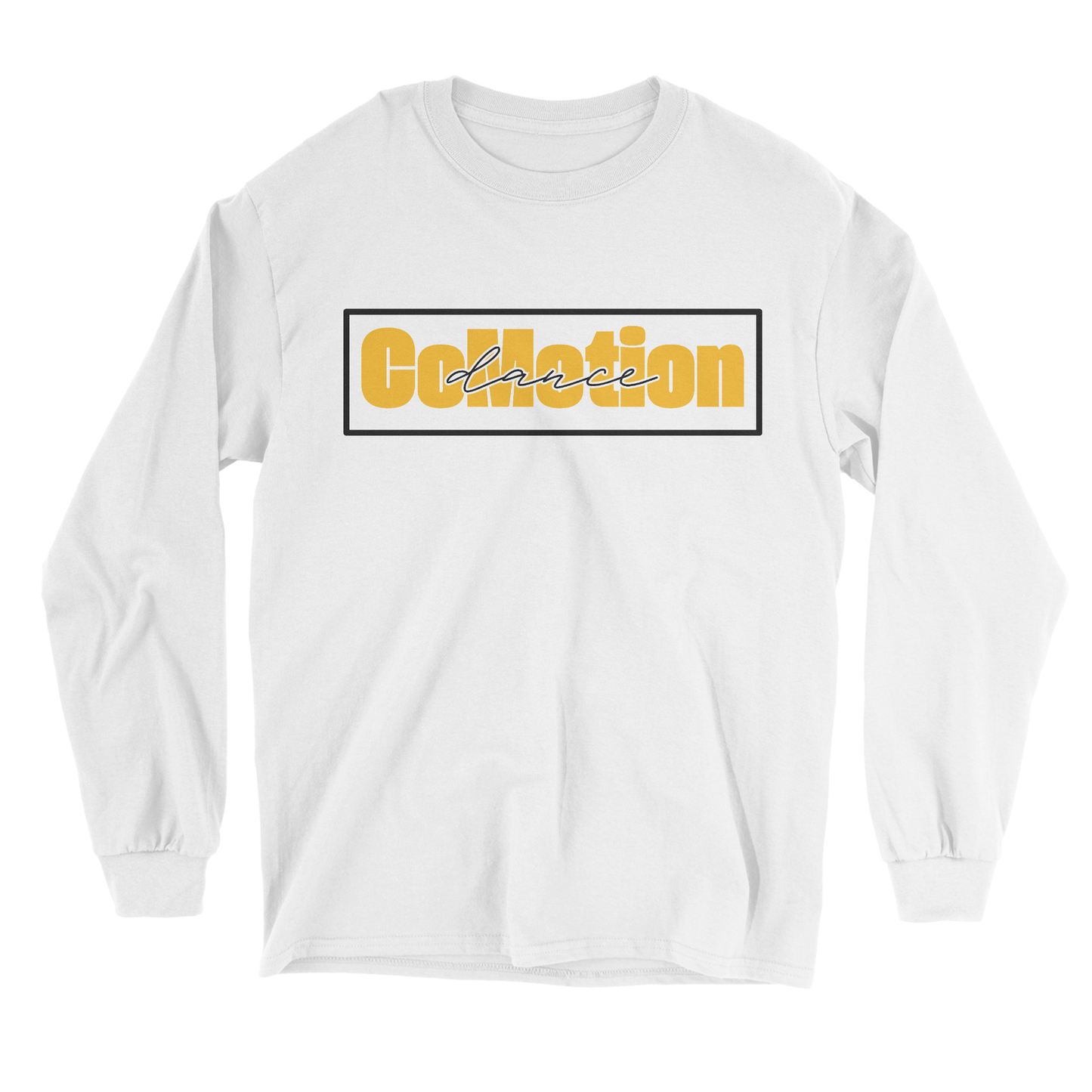 Block Comotion Dance long sleeve tee in white