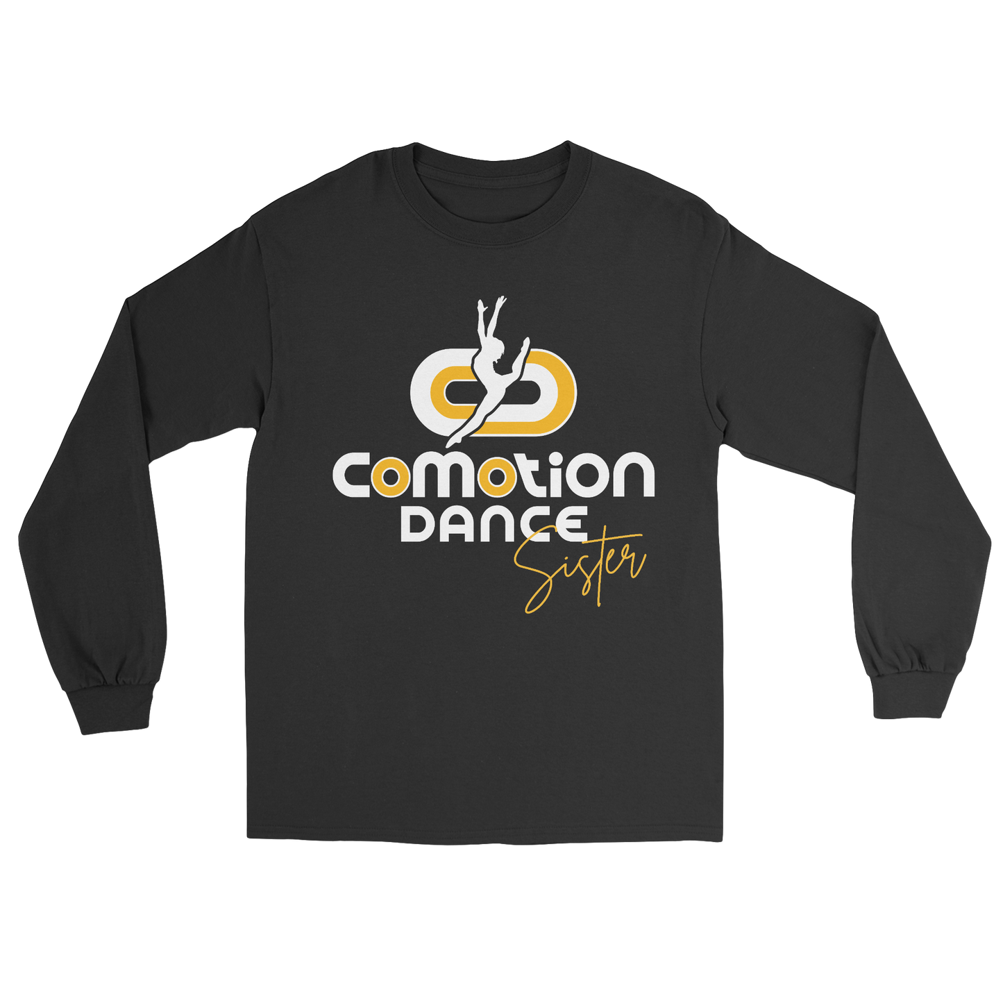 Comotion Dance Sister long sleeve tee in black 