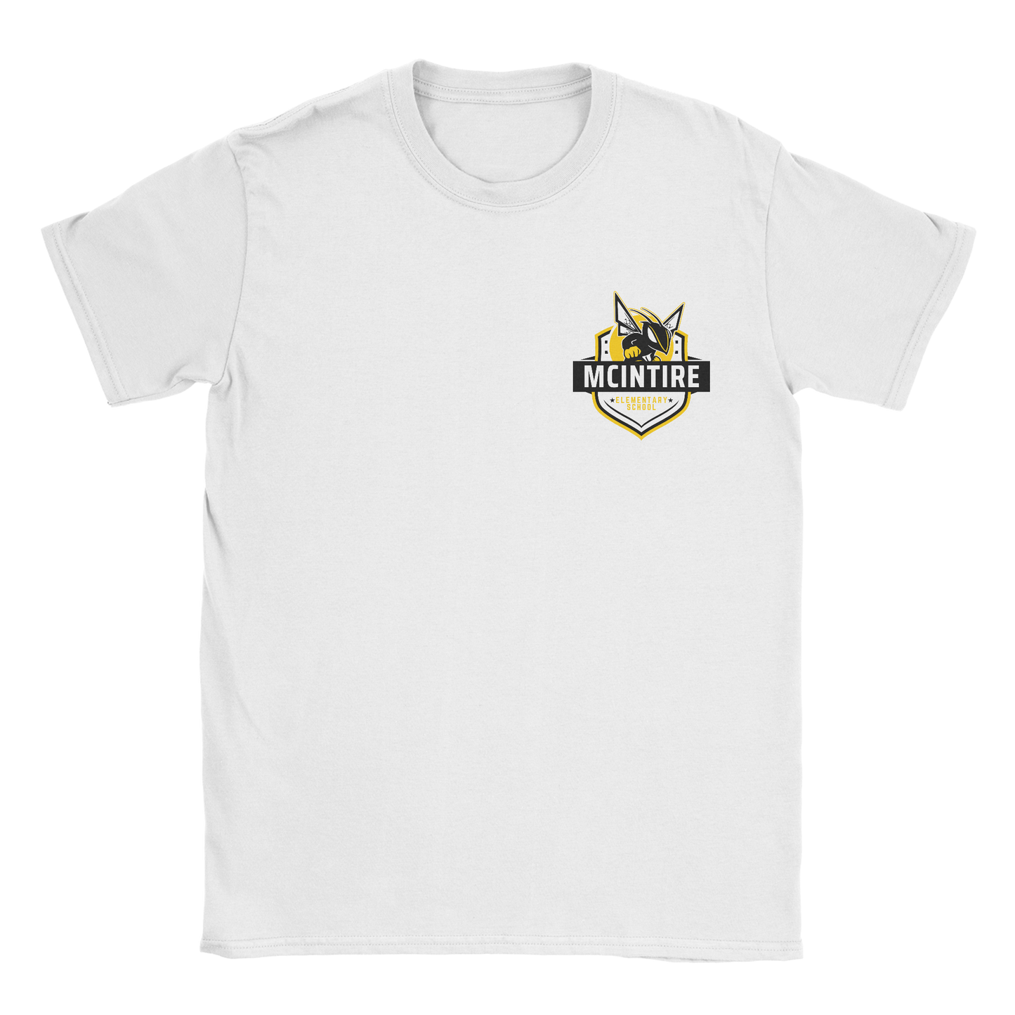 McIntire Hornets Crest T-Shirt in white