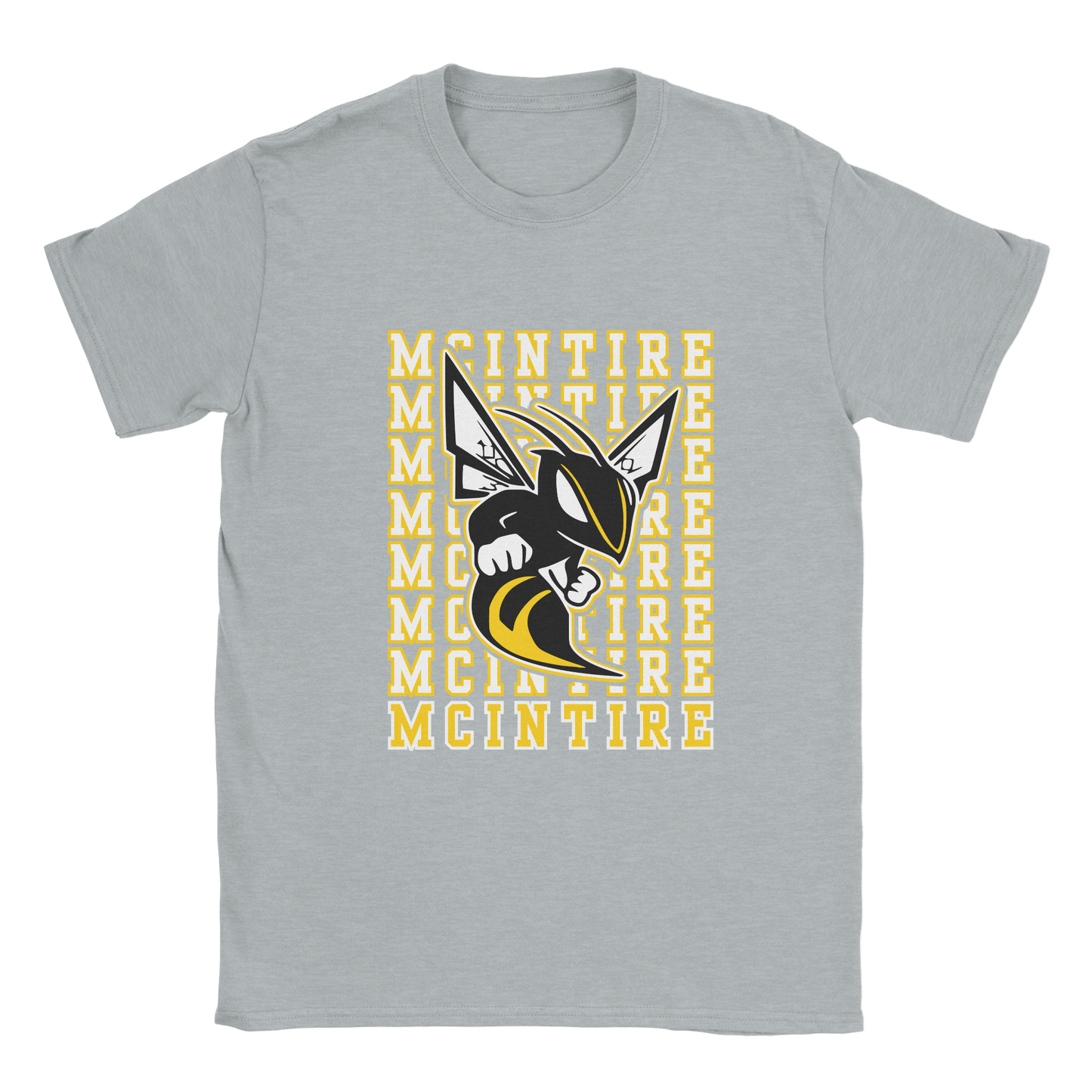 Repeating McIntire T-Shirt in gray 