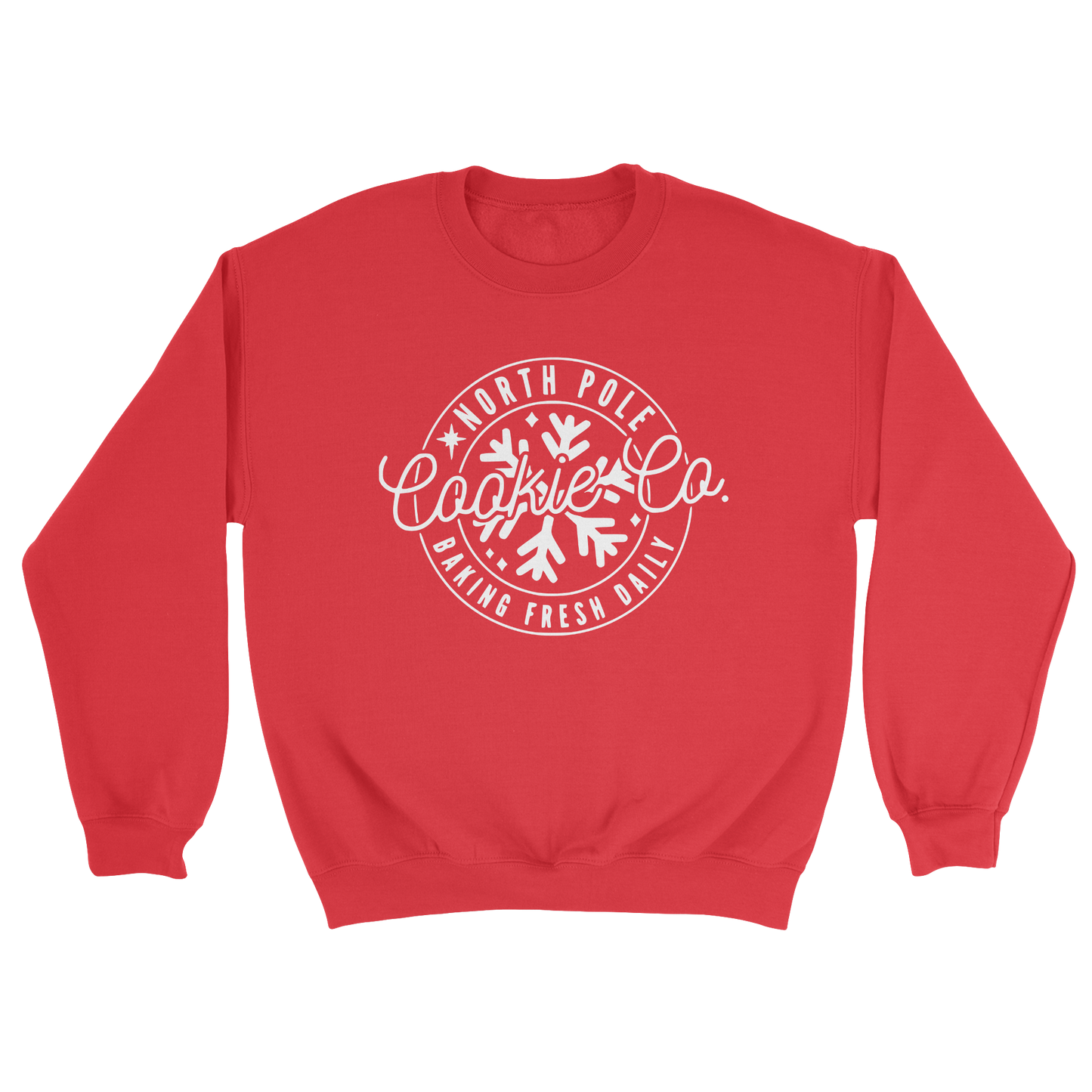 North Pole Cookie Co Crewneck Sweatshirt in Red