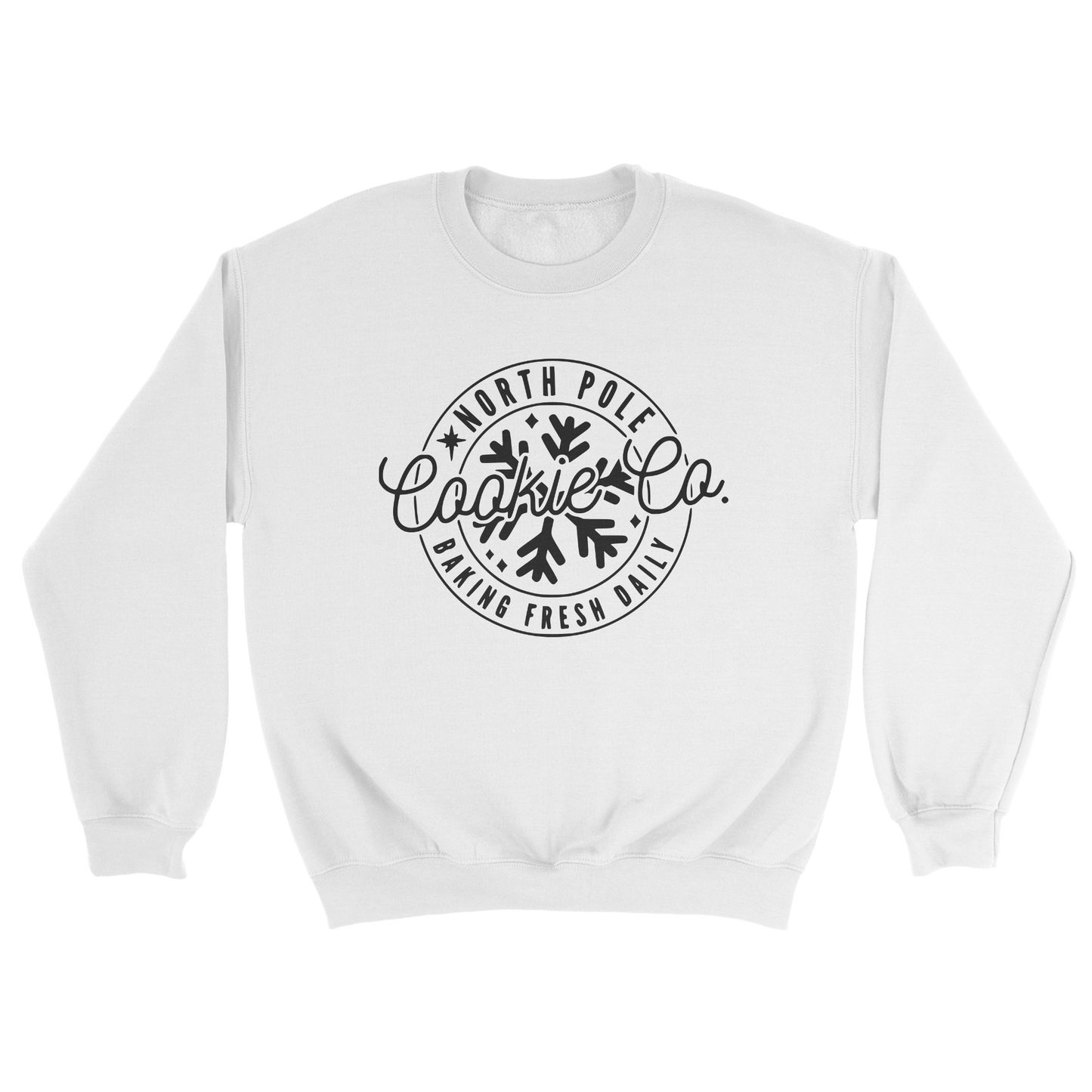 North Pole Cookie Co Crewneck Sweatshirt in White