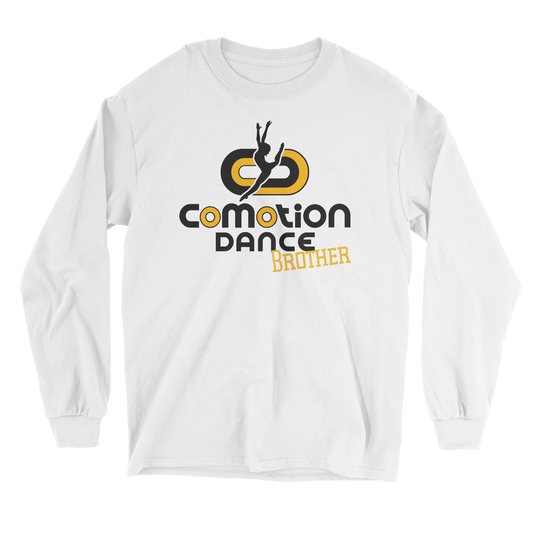 Comotion Dance Brother long sleeve tee in white