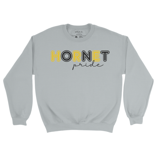 Hornet Pride Crewneck Sweatshirt in gray 