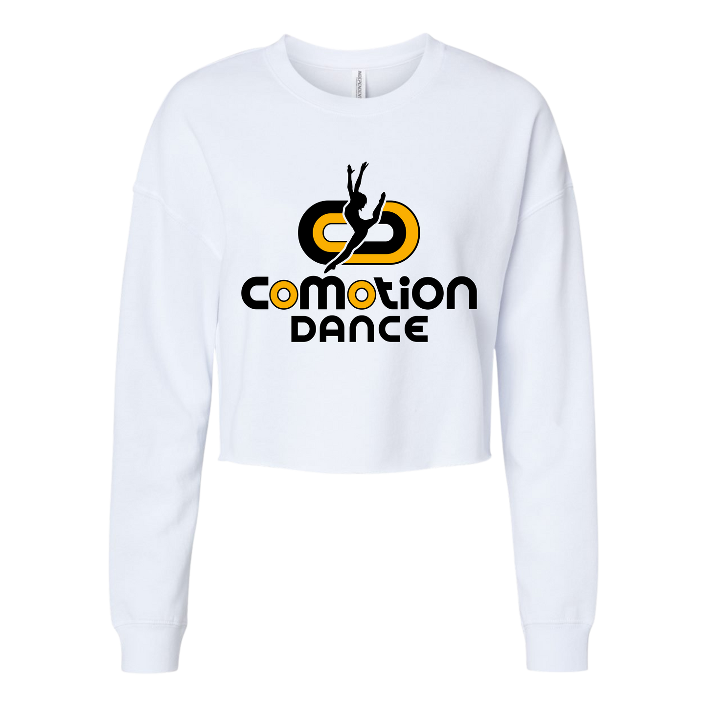 Comotion Dance Cropped Sweatshirt (Raw Hem)