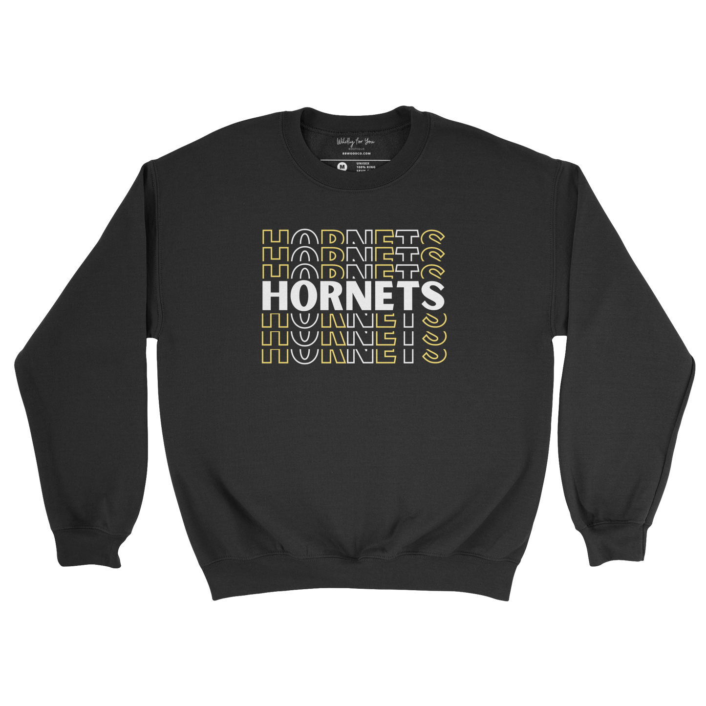 Repeating Hornets Crewneck Sweatshirt