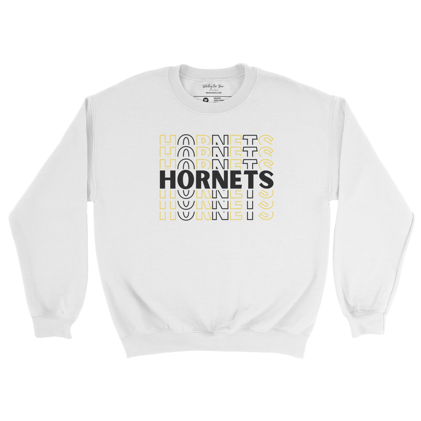 Repeating Hornets Crewneck Sweatshirt