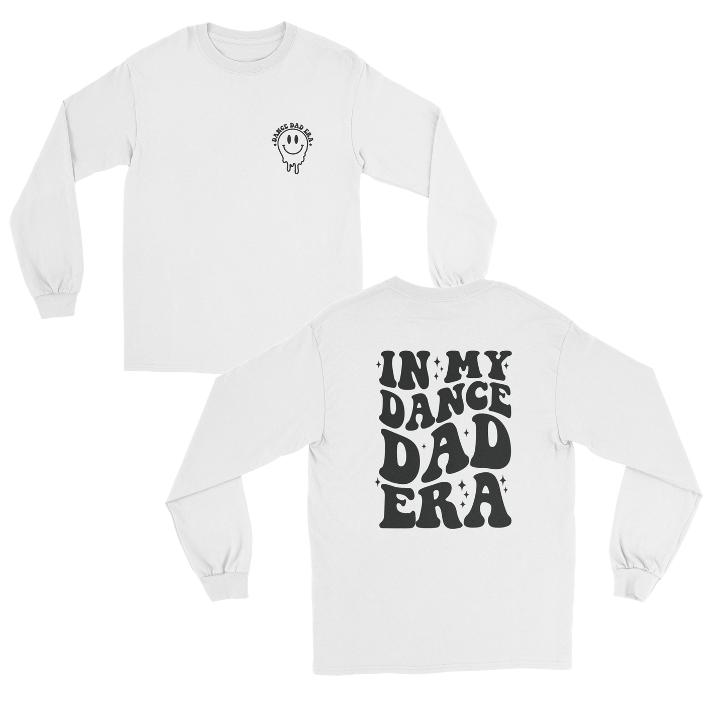 In My Dance Dad Era long sleeve tee in white 